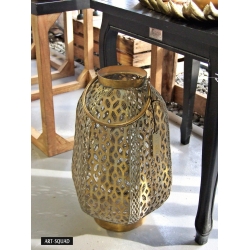 Lampion metalowy ażurowy orientalny